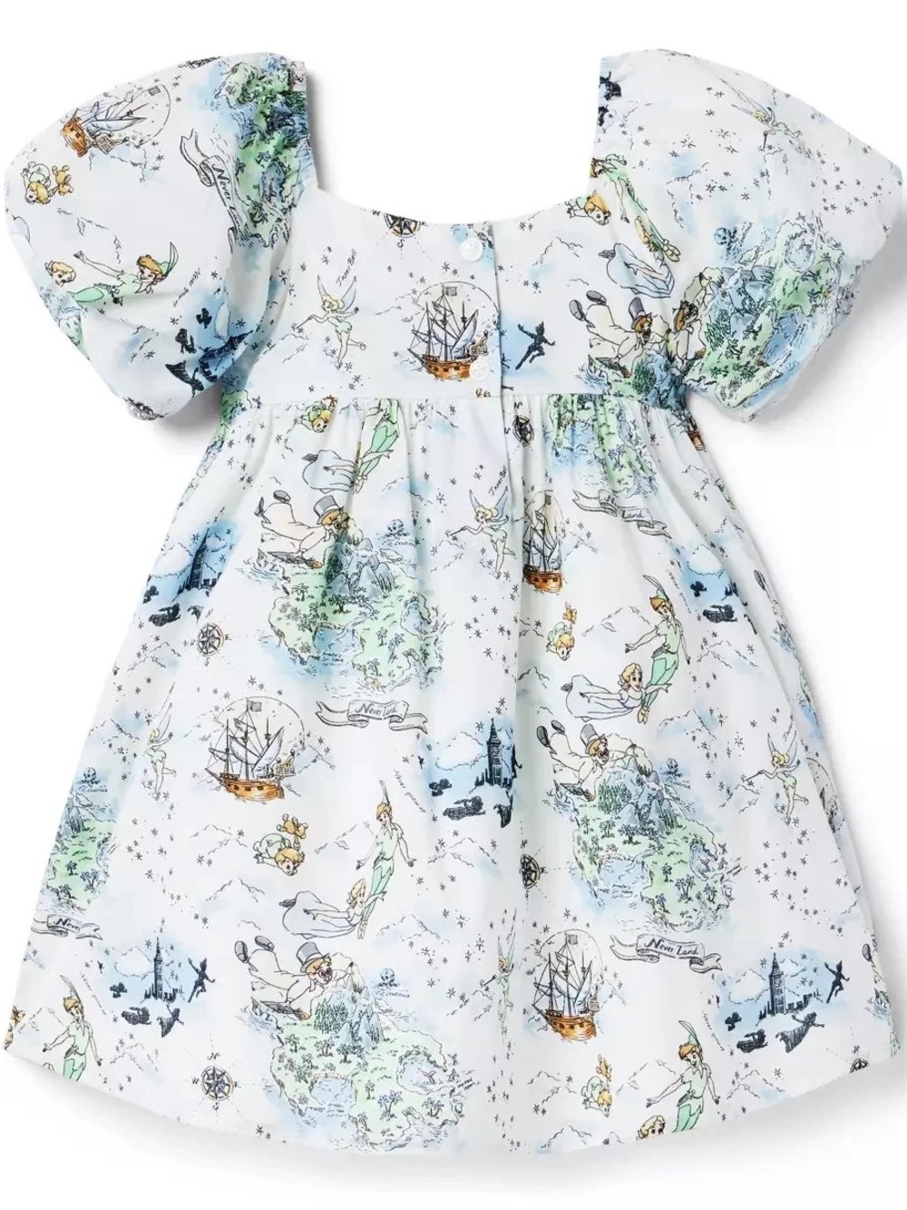 Disney X Janie And Jack Ivory Tinker Bell Toile Dress Size 5